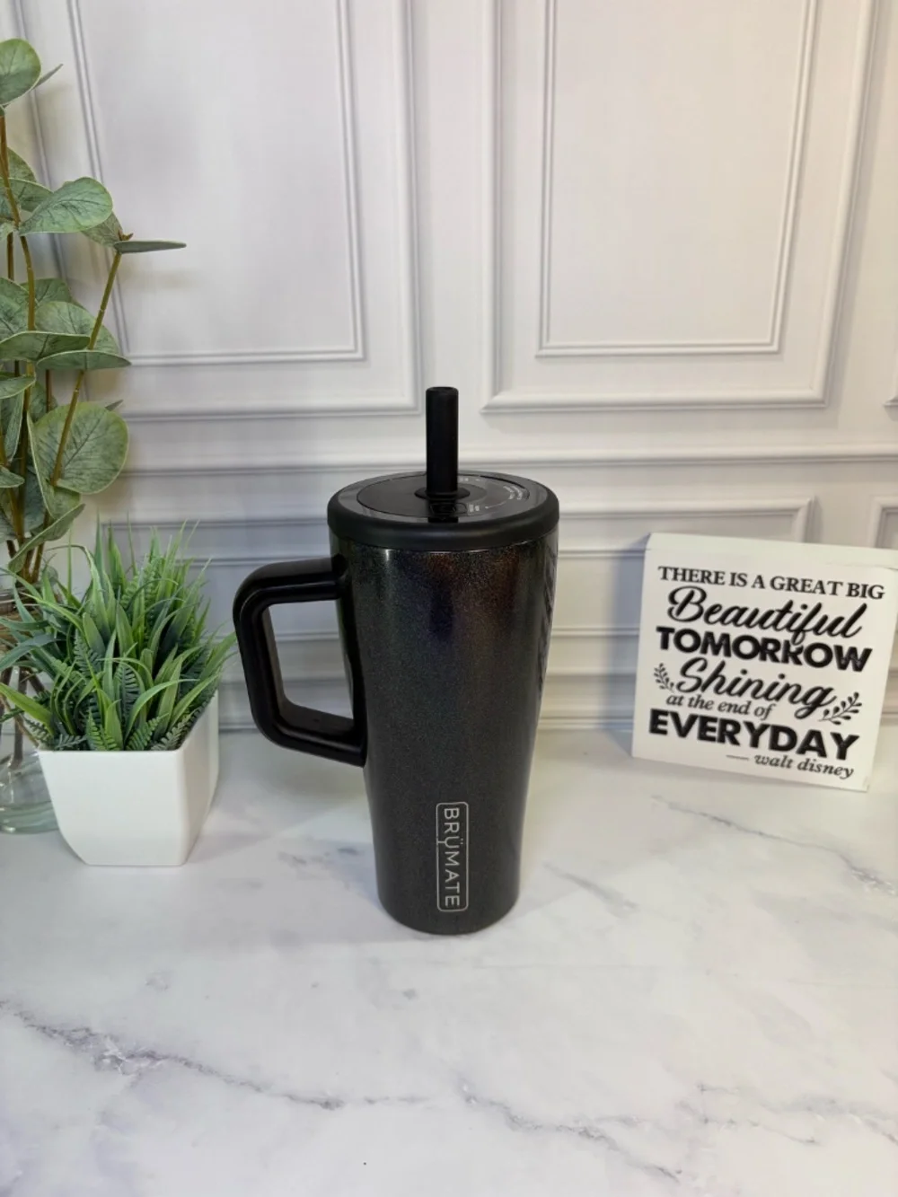 Brumate Glitter Charcoal Era 20oz BNWT